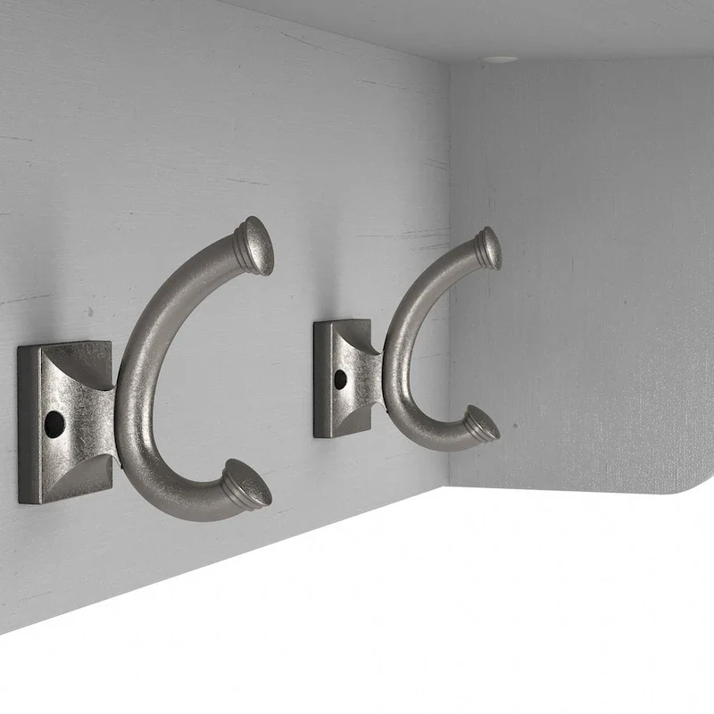 Woodland 40W Entryway Bench and Wall Mounted Shelf by Bush Furniture