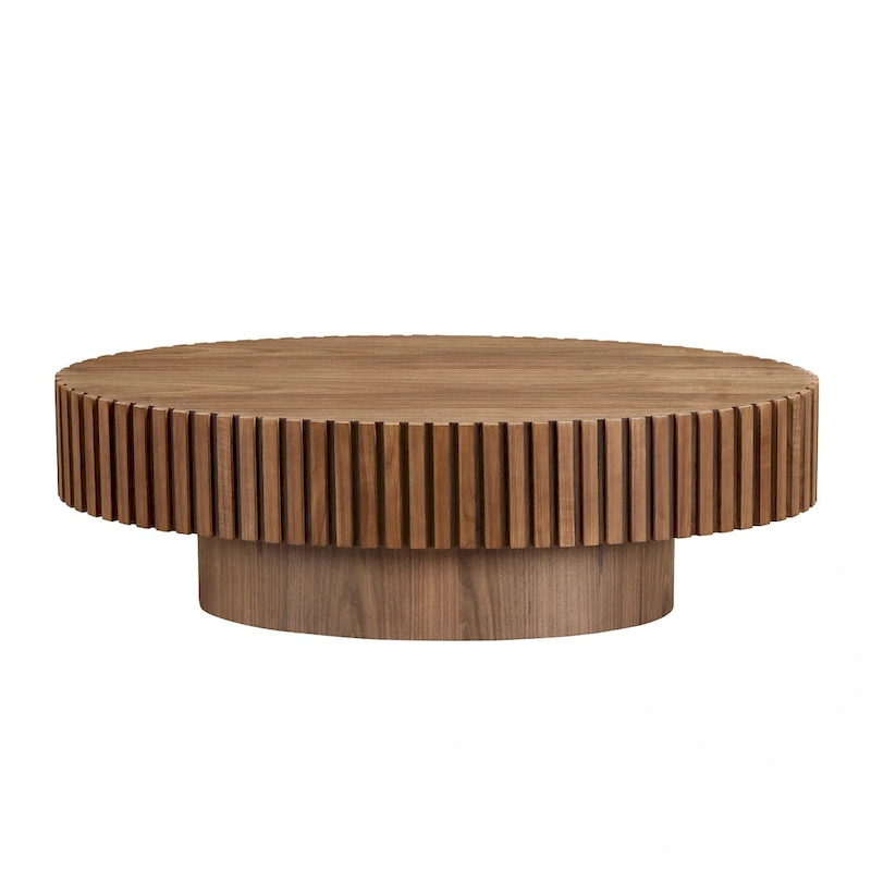Modern Handcraft Drum Coffee Table