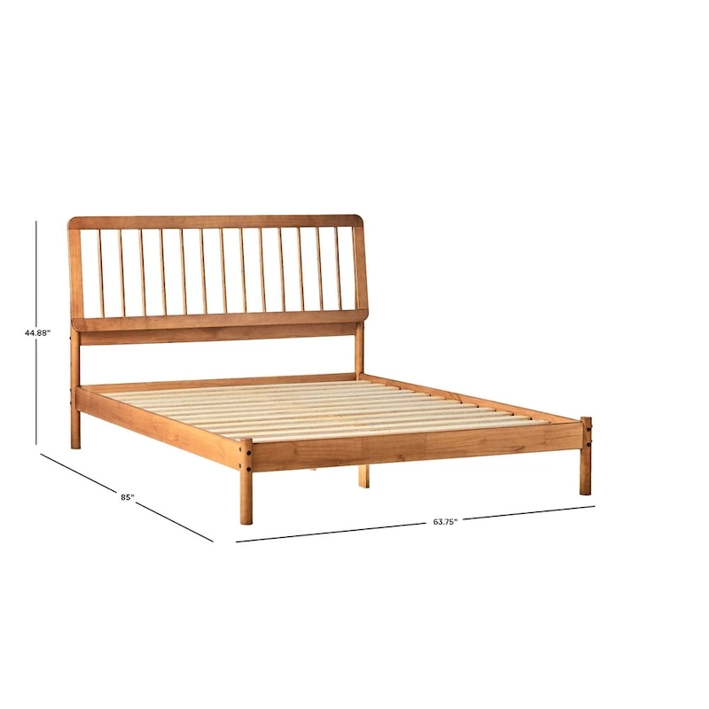 Middlebrook Designs Boho Solid Wood Queen Spindle Bed