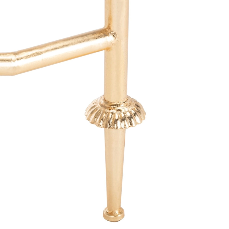 SAFAVIEH Couture Araminta Gold Leaf Coffee Table - 44 W x 24 L x 20.5 H - 44Wx24Dx21H