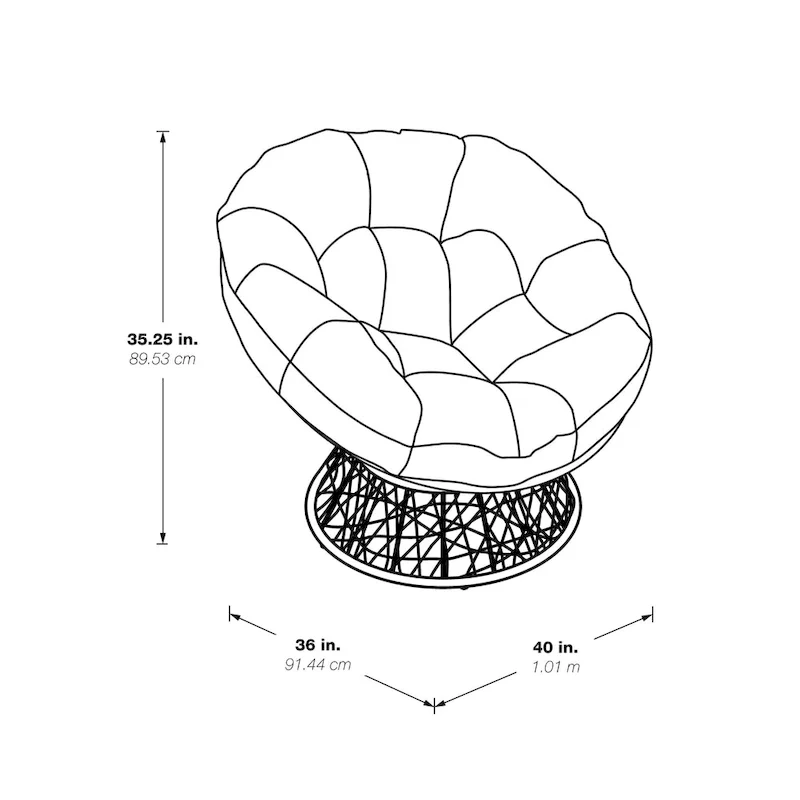 The Curated Wicker Papasan Chair