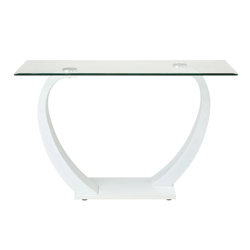 Cres Glam Glasstop 3-Piece Coffee Table Set by Furniture of America