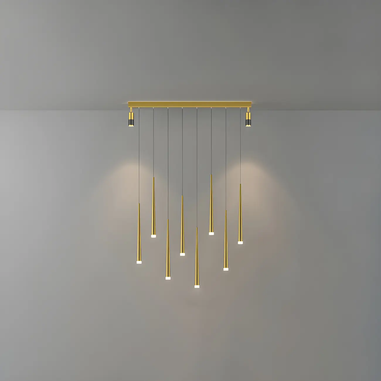 Modern Adjustable LED Black Island Pendant Light for Kitchen