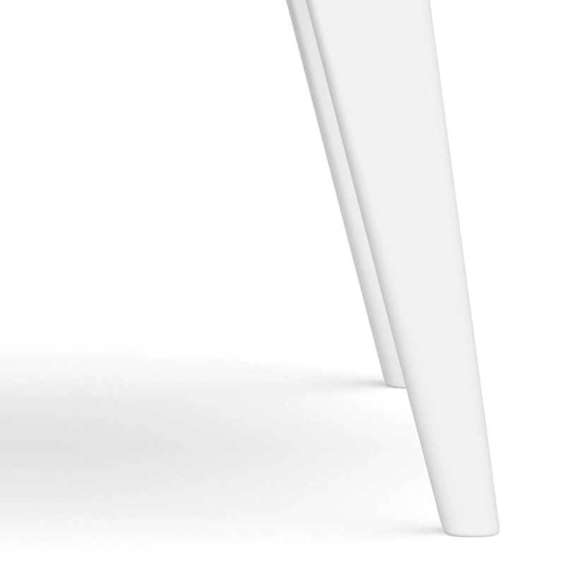 WYNDENHALL Tierney SOLID HARDWOOD 22 inch Wide Rectangle Mid Century Modern End Table - 22 W x 20 D x 22 H