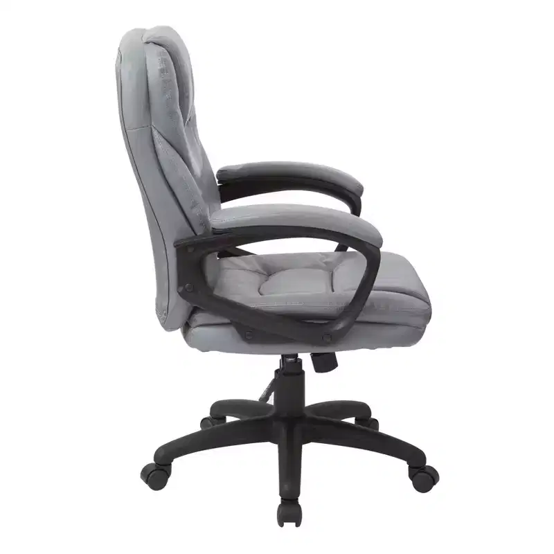 Faux Leather Managers Chair with Padded Arms - OSP Home Furnishings
