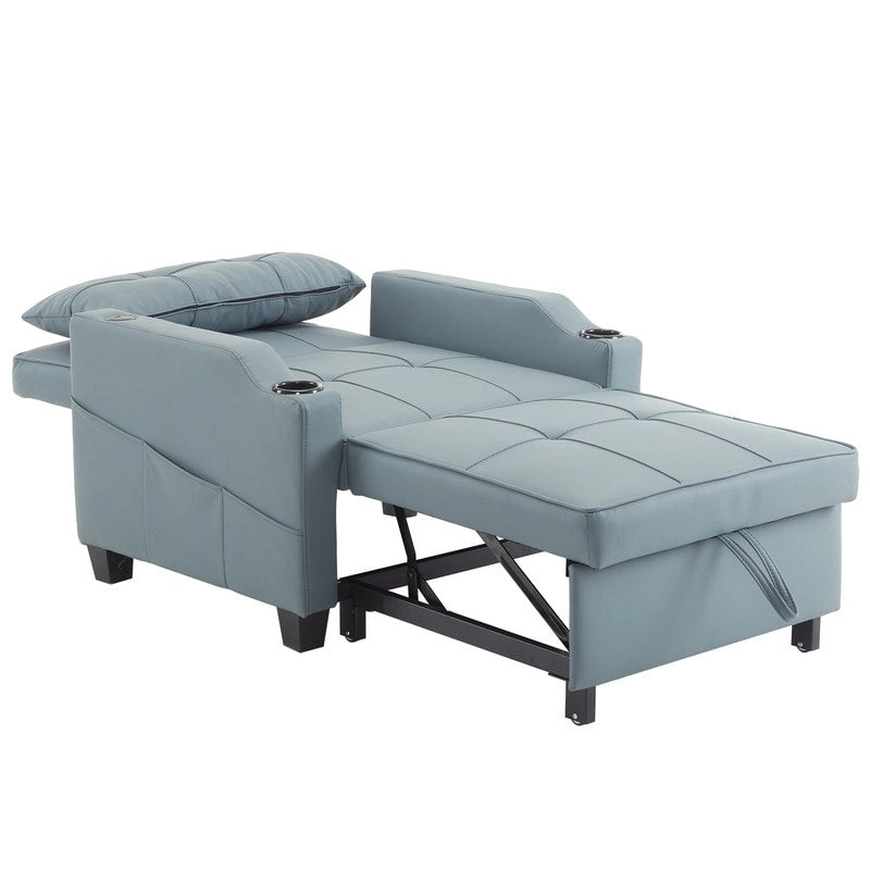 Chair Bed, Sleeper Sofa Chair Bed 3 in 1, Adjustable Recliner,Armchair, Sofa, Bed, Linen