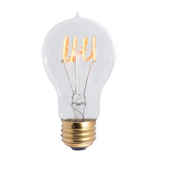 Bulbrite Pack of (2) 4 Watt Dimmable Antique Nostalgic Curved Filament LED Bulb