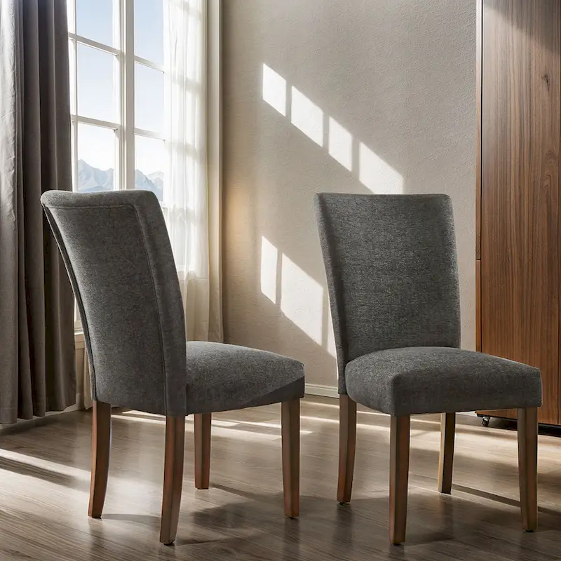 Upholstered Parson Dining Chairs (Set of 2)