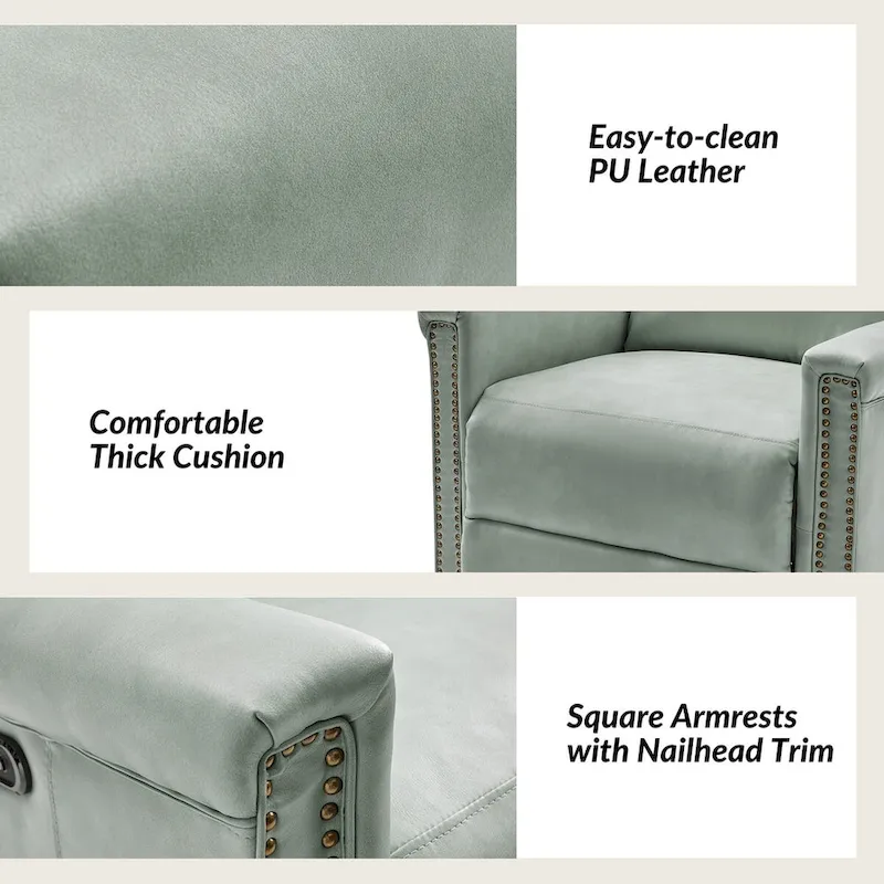 Tobias Traditional Swivel And Rocker Power Recliner Set of 2 by HULALA HOME