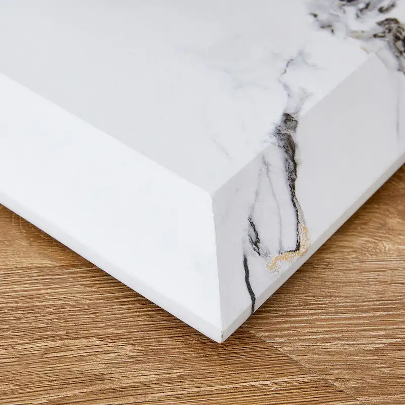 Modern and simple rectangular glass console table