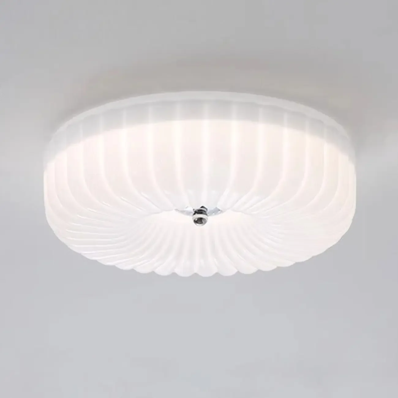 Mid-Century Modern Dimmable Flush Mount LED Ceiling Light
