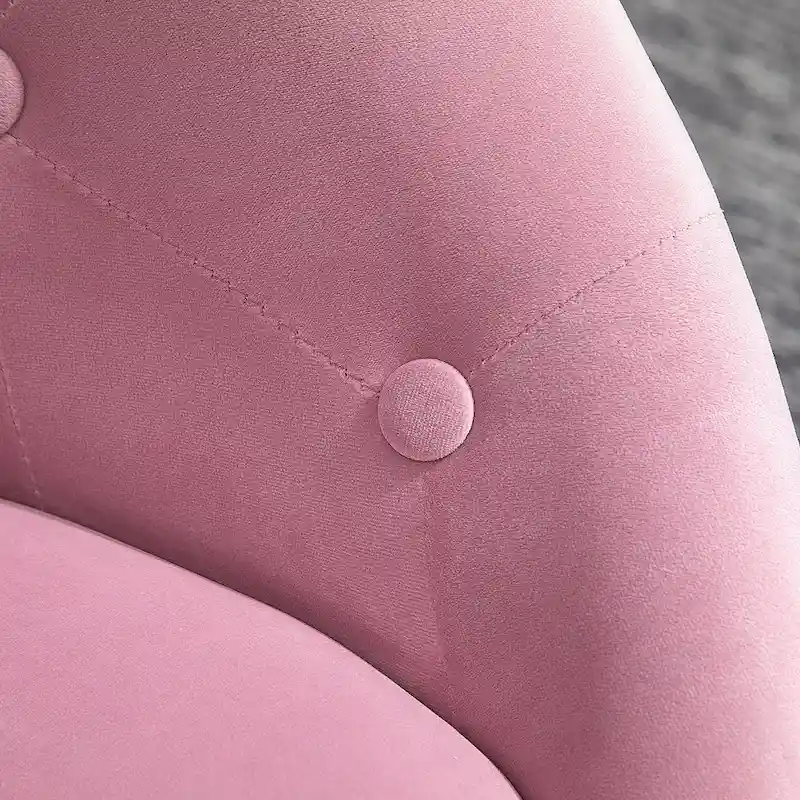 HOMCOM Swivel Accent Chair Modern Makeup Vanity Chair Adjustable Height Leisure Lounge Chair