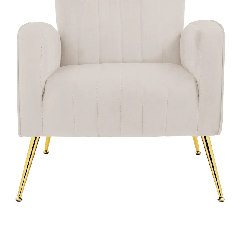 Upholstered Wingback Accent Chair - 26.4W x 37.8H x 32.6D