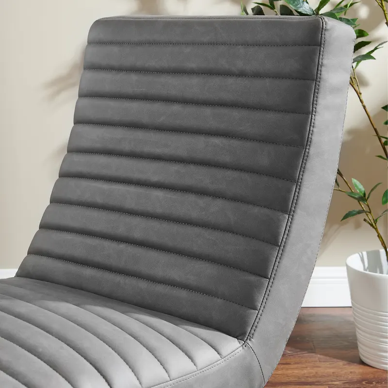 Art Leon Retro Armless Leather Chair