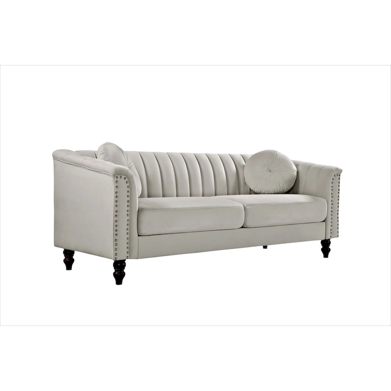 Hills Tufted Back Nailhead 75.2 Sofa