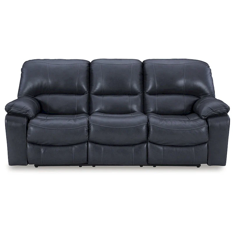 Leesworth Blue Power Reclining Sofa - 88W x 41D x 41H