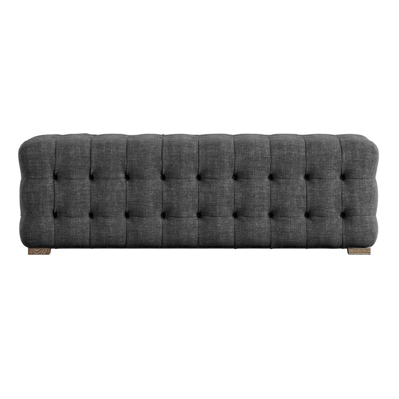 Knightsbridge Linen Fabric Tufted Bench by iNSPIRE Q Artisan