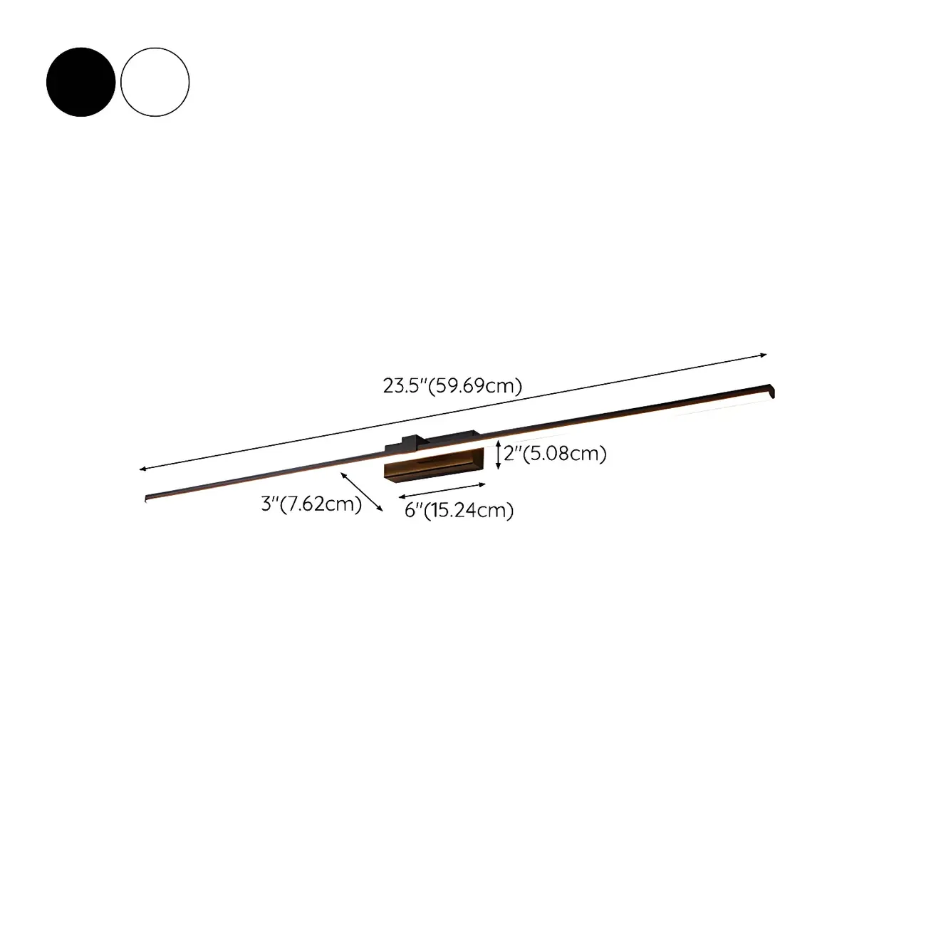 Bathroom Long Linear Silica Gel Vanity Light Fixture