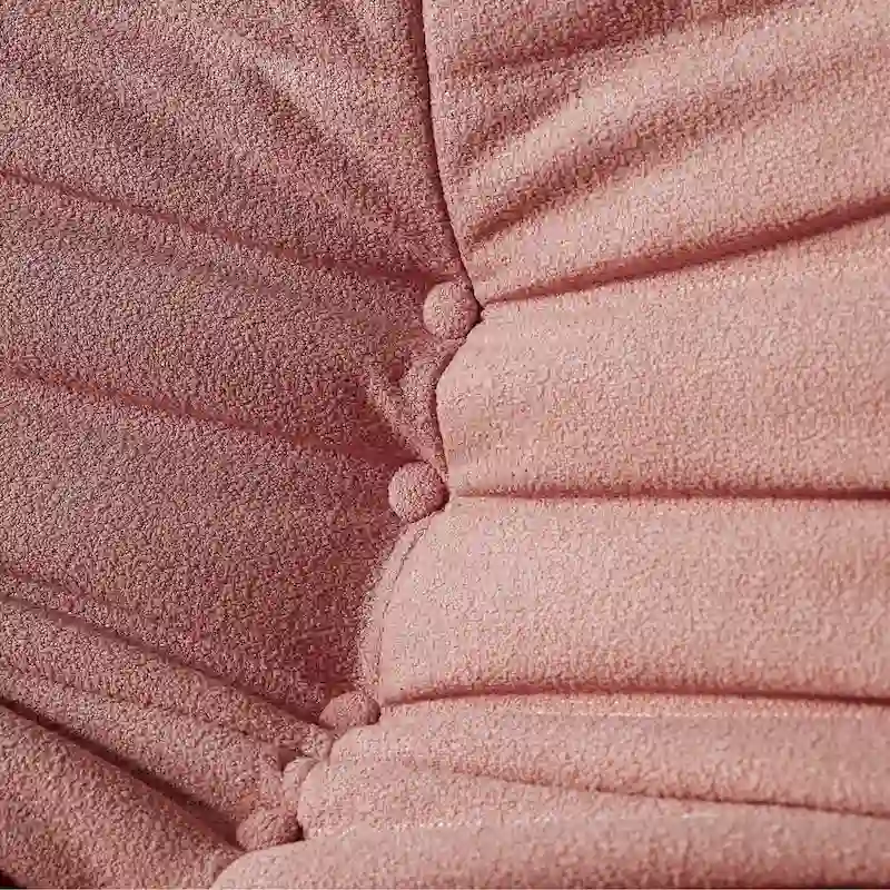 Fireside Chair Single Sofa Teddy Fabric Bean Bag Chair