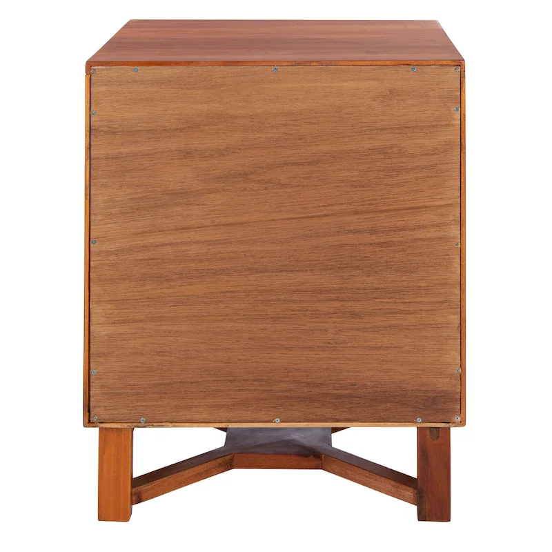 SAFAVIEH Dayana 2-Drawer Rattan Accent Table Nightstand