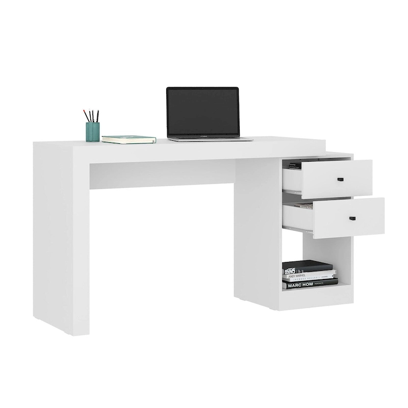 Modern Designs Expandable 47 to 61 Inches Long Home Office Desk