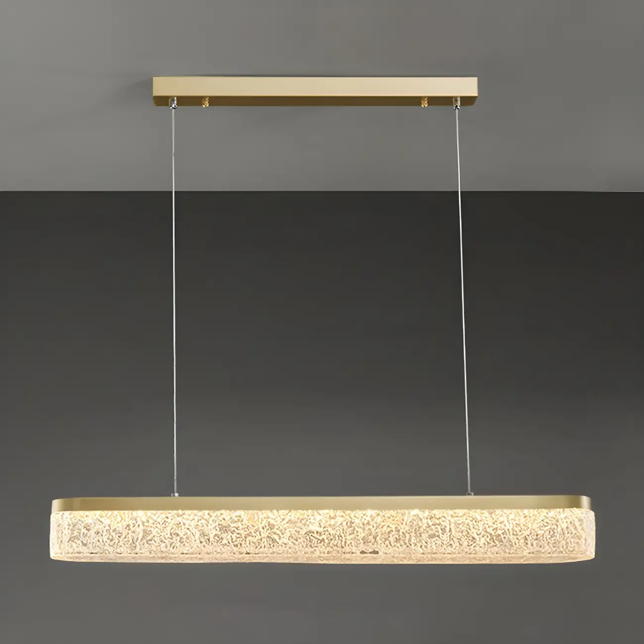 Modern Gold 3-Gear Dimming LED Kitchen Island Pendant Light