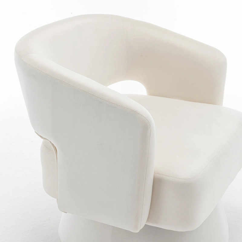 Velvet Swivel Barrel Chair