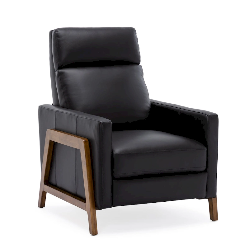 Roland Top Grain Leather Push Back Recliner by Greyson Living