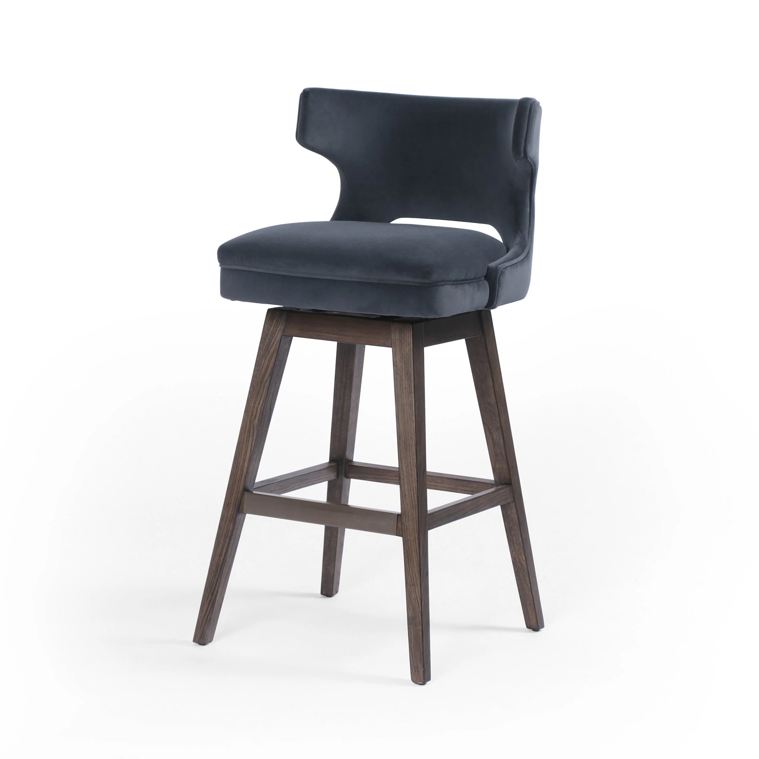 TASK SWIVEL STOOL-MODERN VELVET