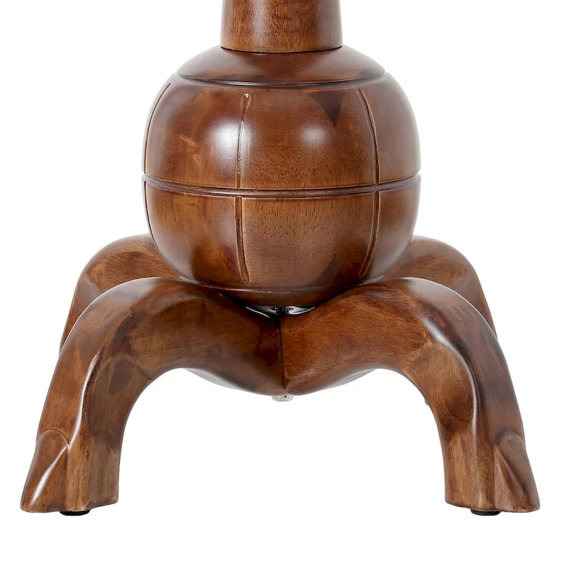 Rubberwood Freestanding Coat Rack with 8 Hooks - 24.5W x 70.87H