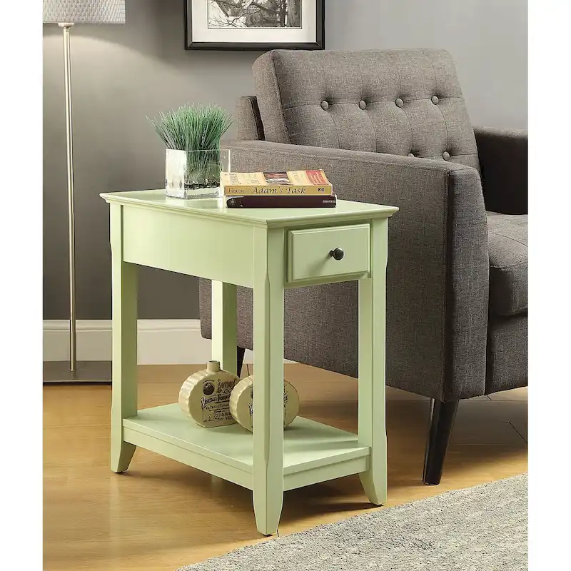 Wooden Side Table with 1 Drawer