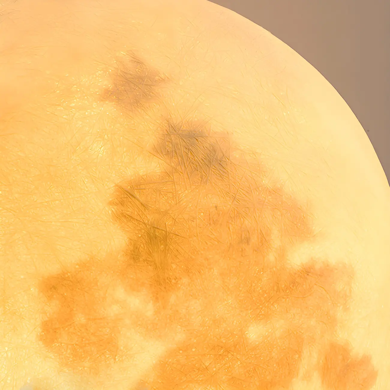 Yellow Moon-Theme Globe Resin Post Cap Light