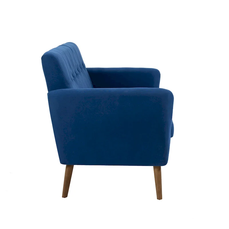 Two-Seater Sofa (Small), Fabric, Rubberwood