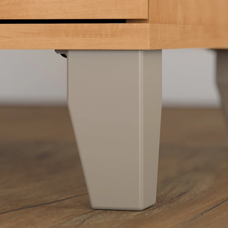 Somerset 60W Office Desk with Cabinet and 5 Shelf Bookcase