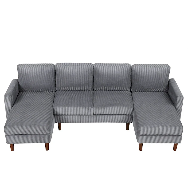 U-shaped Sponge-filled Cushion Combination Sofa