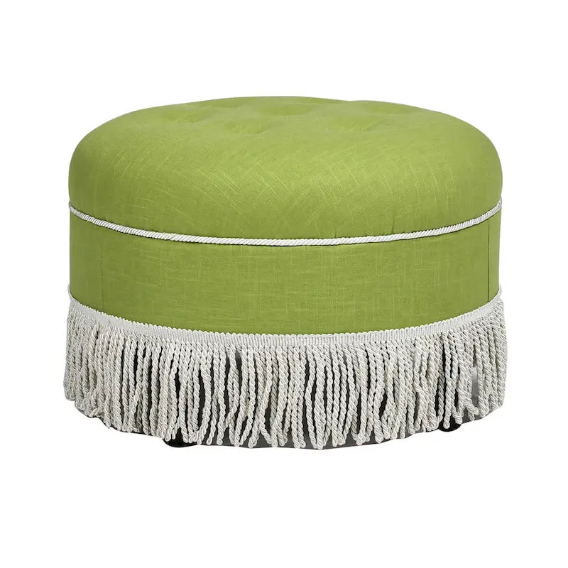 Yolanda 24 Upholstered Round Accent Ottoman