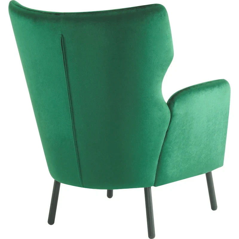 Stylish Wing Back Velvet Accent Chair by Christopher Knight Home