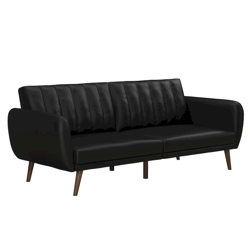 The Novogratz Brittany Faux Leather Futon Sofa Bed