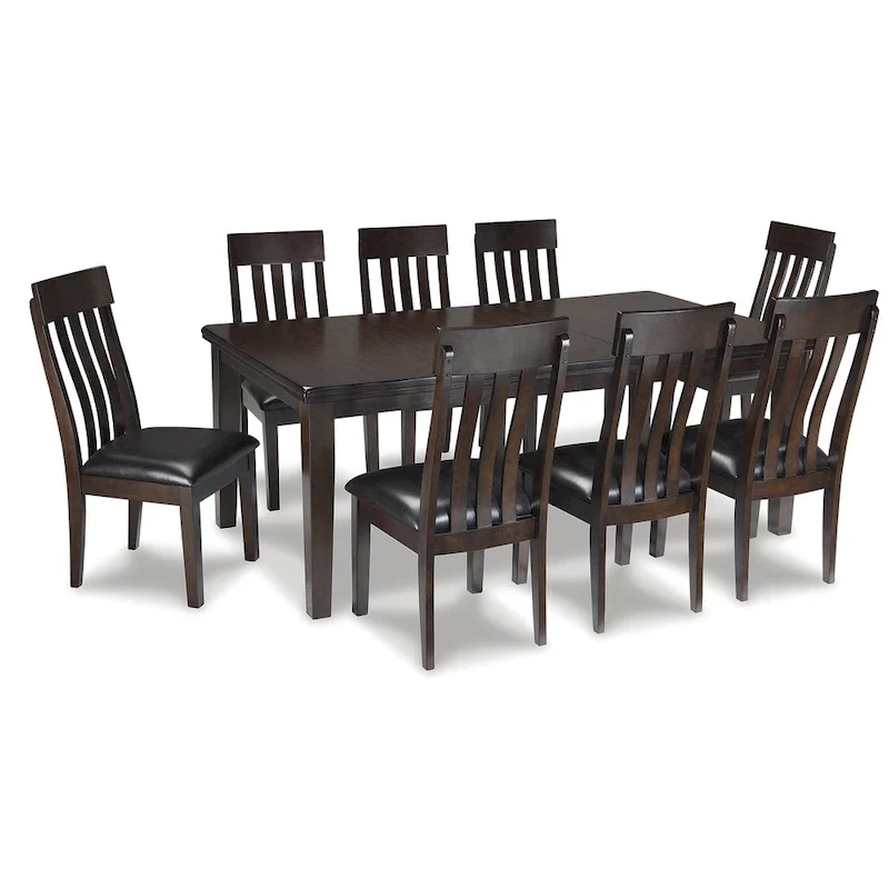 Signature Design by Ashley Haddigan Dark Brown 9-Piece Dining Package