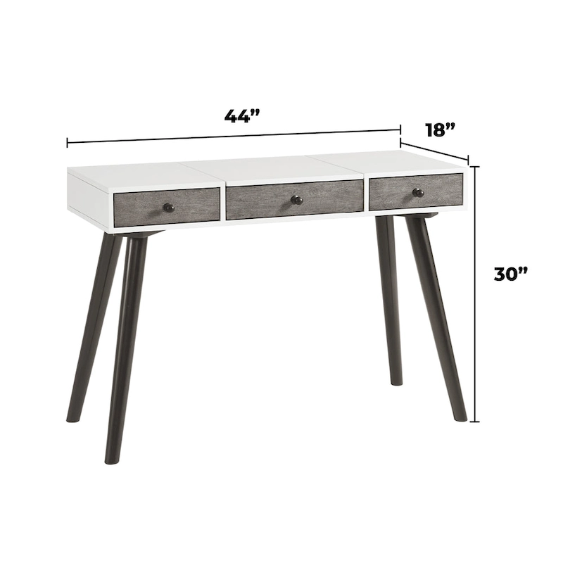 Mid-Century Modern 44 2-Drawer Vanity / Desk