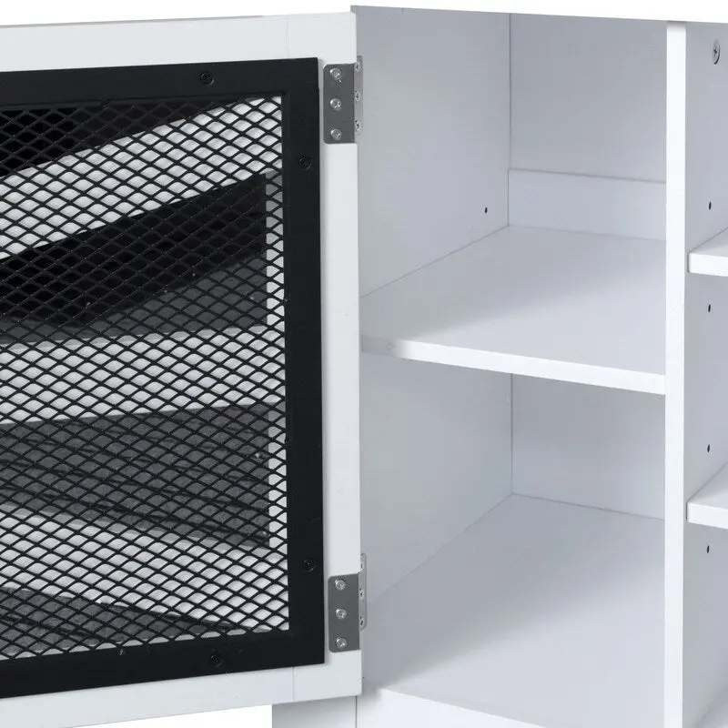 Wide Hall Tree with 10 Shoe Cubbies & 7 Coat Hooks, 43 W Coat Rack with Entryway Bench, 3-in-1 Design and Adjustable Shelves