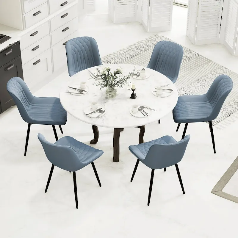 Modern Dining Chairs Set of 2 Upholstered Dining Room Chairs
