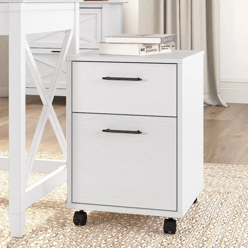 2 Drawer Mobile File Cabinet by