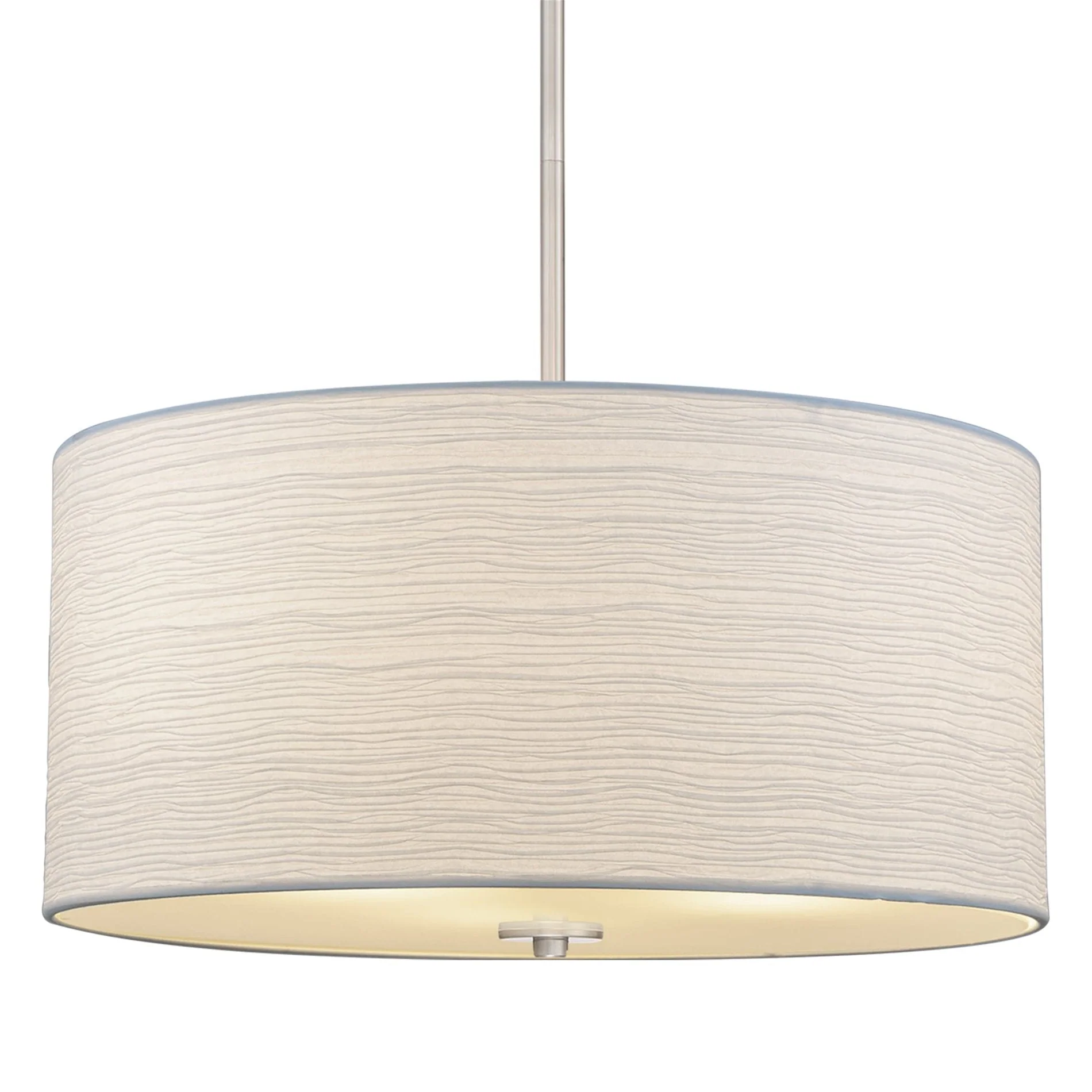 Pearl 18 Modern 3-Light Large Drum Pendant Chandelier