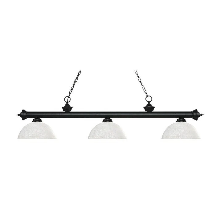 Z-Lite Riviera 3 Light 57  Wide Billiard Multi Light Pendant with