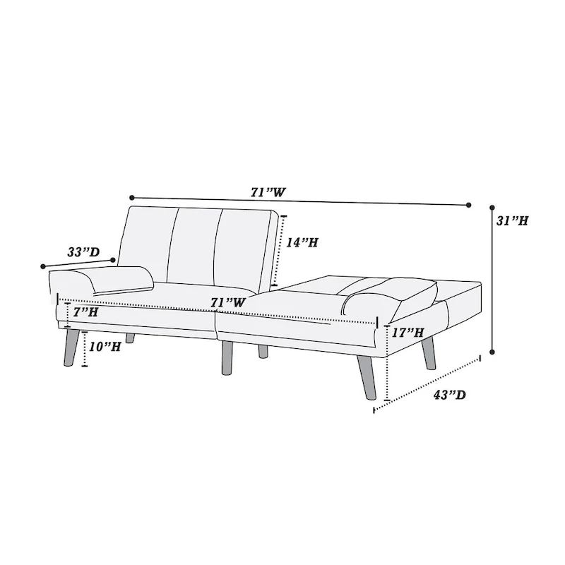 L-Shaped 3-Seat Polyester Blend Sectional Sofa with Solid Wood Legs and Adjustable Sofa Lounge