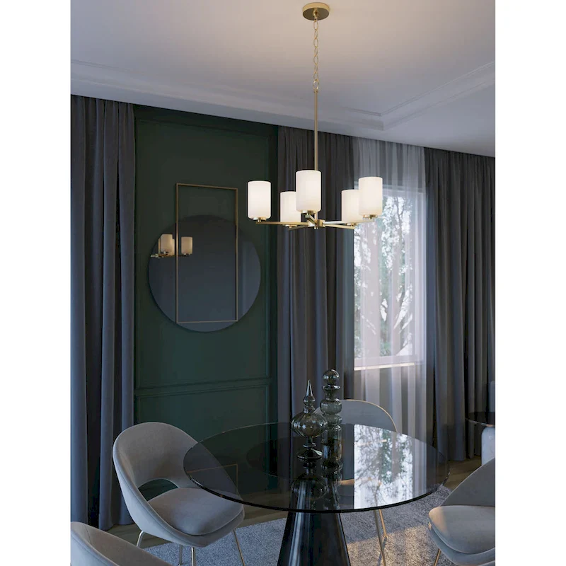 AFX Leo 5-Light Med Base Chandelier