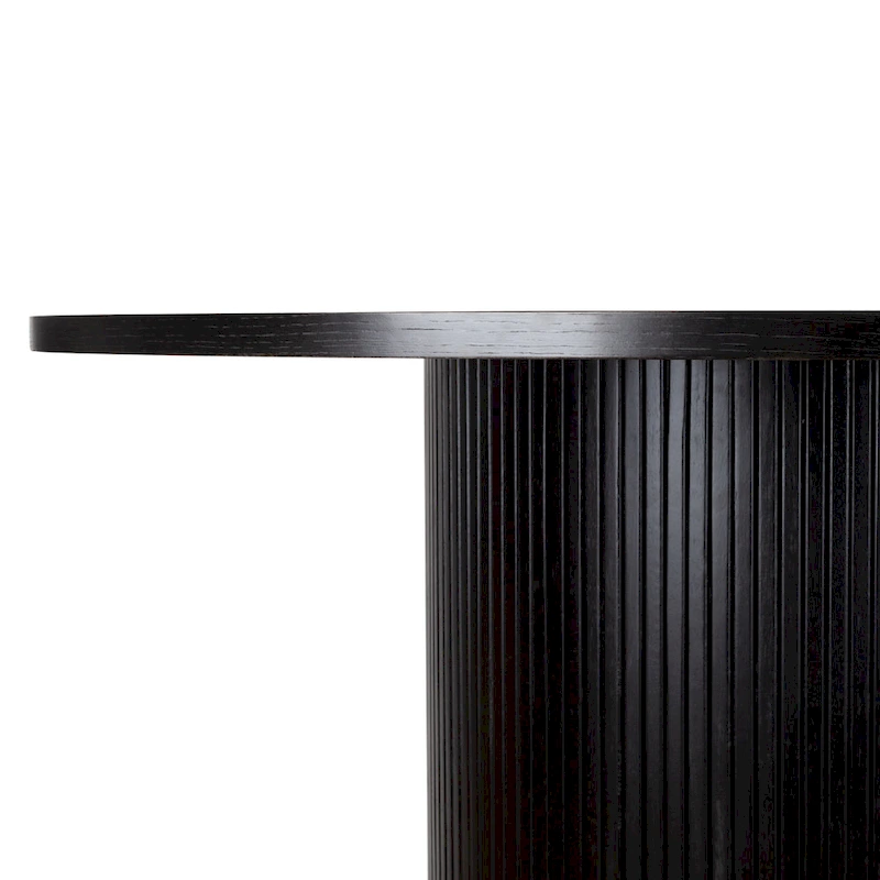 Round Fluted Pedestal Dining Table