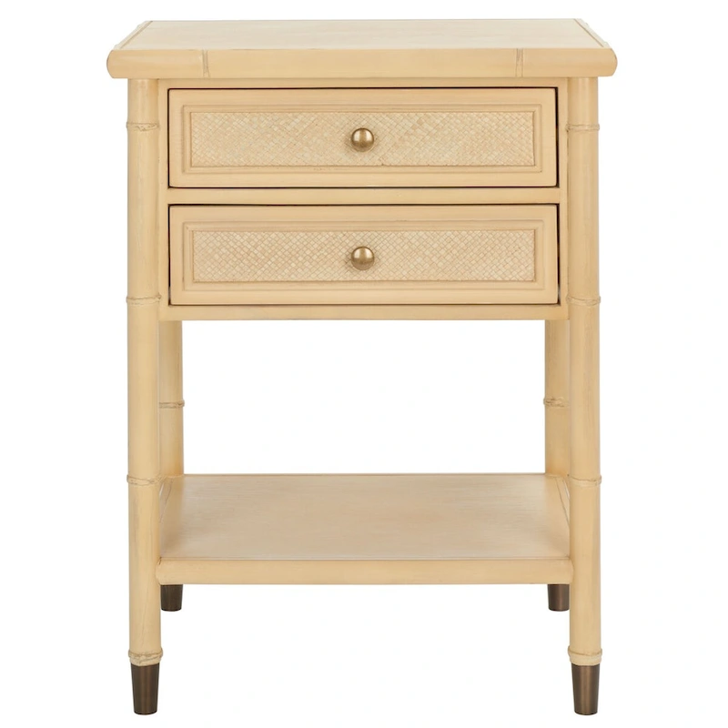 SAFAVIEH Dessa 2-Drawer 1-Shelf Accent Table. - 21