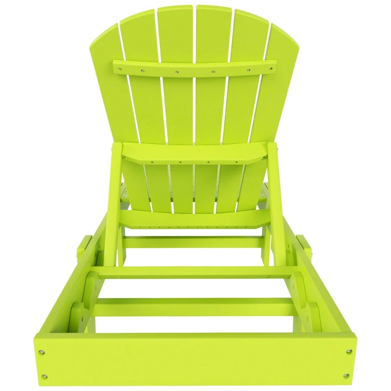 Polytrends Altura Armless Poly Eco-Friendly All Weather Reclining Chaise Lounge (Set of 2)